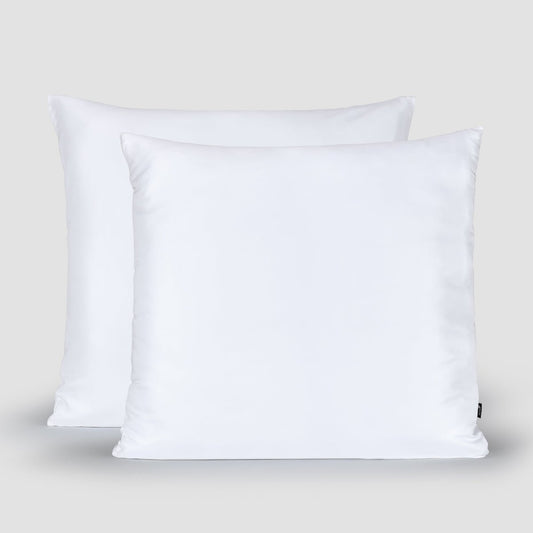 Taie oreiller 100% bambou Momo Cotton blanc 80x80 cm – ultra doux, satiné, durable et respirant