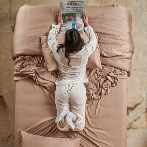 Parure de Housse de Couette avec Drap-Housse
