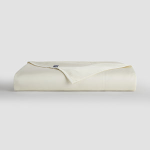 Lençol de cima branco pérola bambu roupa de cama by Momo Cotton – tecido de cetim 300 fios, suave, respirável e sustentável.