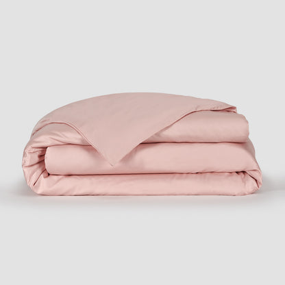 Capa de edredão Rosa bambu by Momo Cotton – tecido de cetim 300 fios, suave, respirável e sustentável.