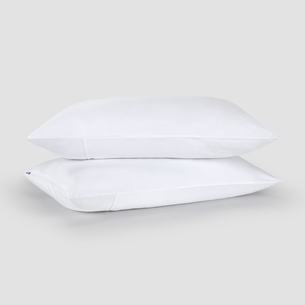 Branco bambu roupa de cama by Momo Cotton – tecido de cetim 300 fios, suave, respirável e sustentável.