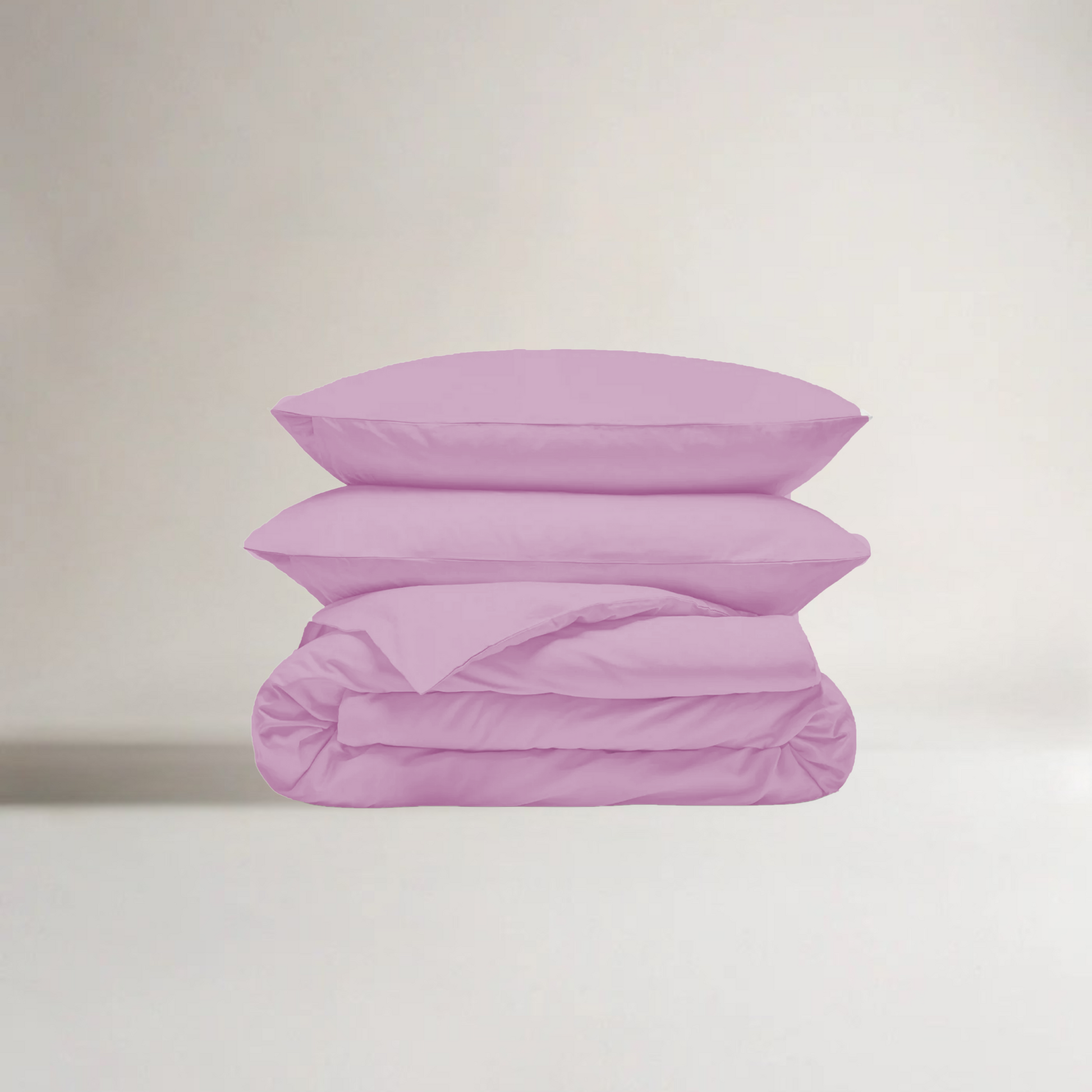Jogo de roupa de cama bambu violeta com capa de edredão – macio, sustentável, respirável e 4 estações