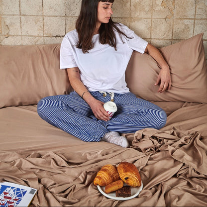 Bamboo bed linen moka